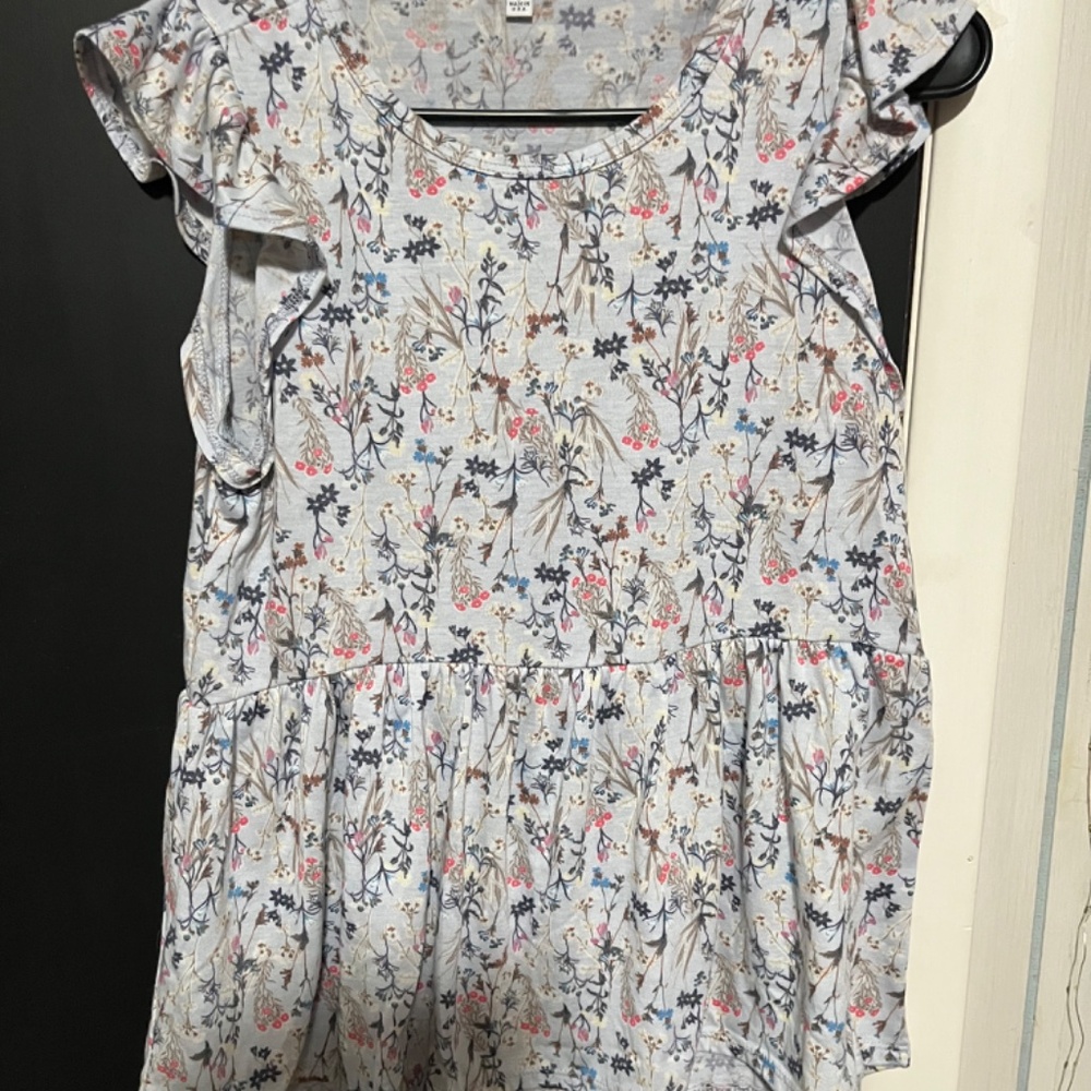 White Birch Floral Dress Shirt